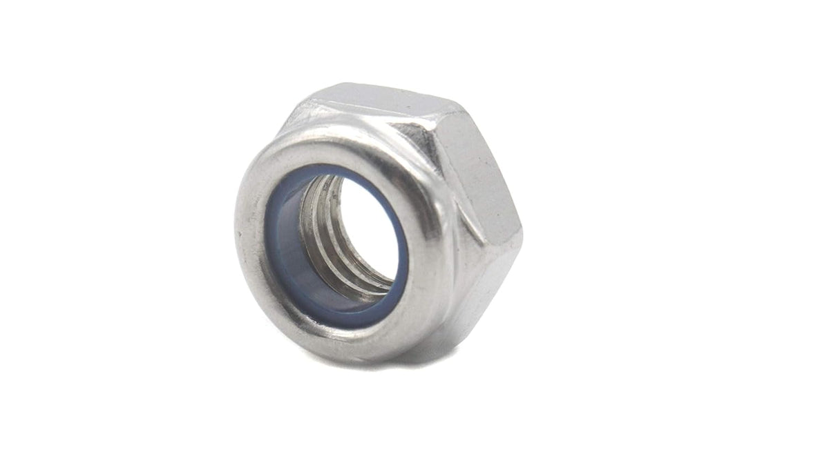 100Pcs M3 x 0.5mm Lock Nuts - 304 Stainless Steel Self-Lock Nylon Inserted 3mm Nylock Nuts for RC Model, 3D Printer