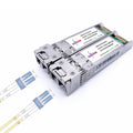 Elfcam - 2 Pack 10Gb SFP+ Transceiver Module, 10GBase-LR SFP+ Module 1310nm, LC/UPC Duplex Singlemode Connector (OS2), DDM10KM