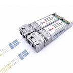 Elfcam - 2 Pack 10Gb SFP+ Transceiver Module, 10GBase-LR SFP+ Module 1310nm, LC/UPC Duplex Singlemode Connector (OS2), DDM10KM