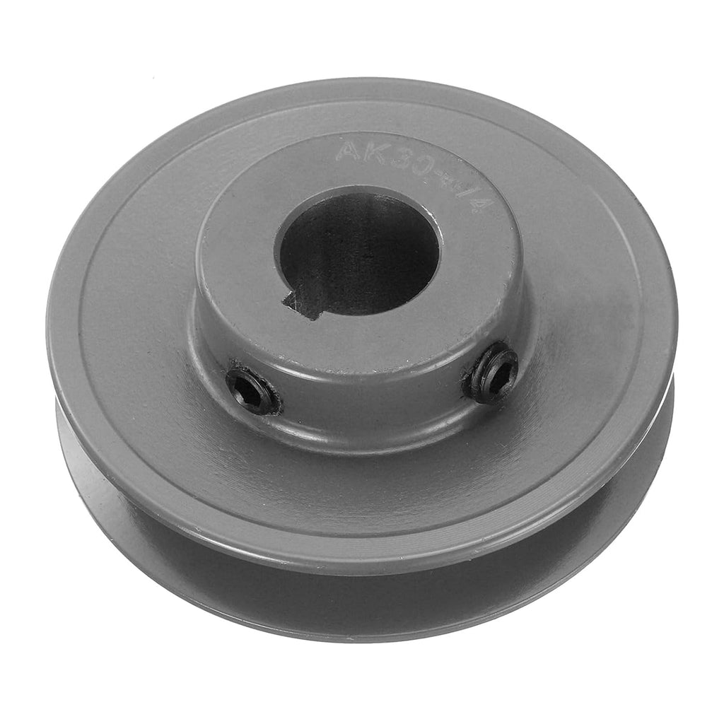 uxcell AK30-3/4 V-Belt Sheave 3/4" Bore, 3.05" OD, Single Groove Web Sheave