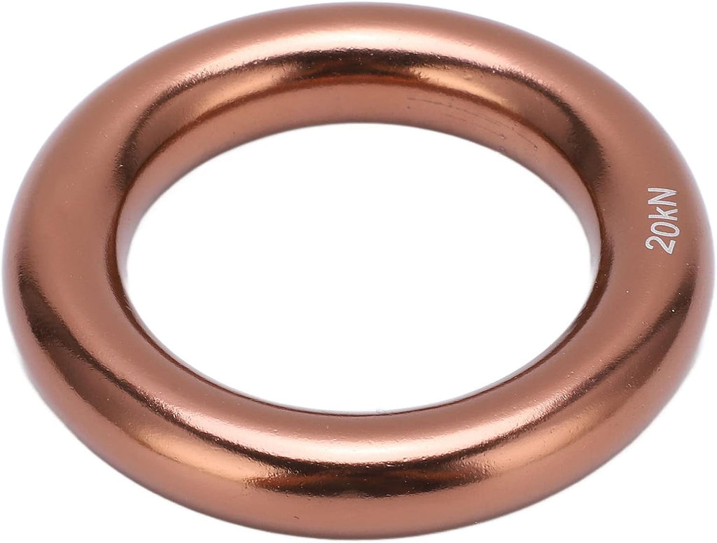 Climbing Rappel Ring Aluminum Alloy Round O Ring, 20KN Breaking Load Climbing Ring for Tree Climbing Rock Climbing