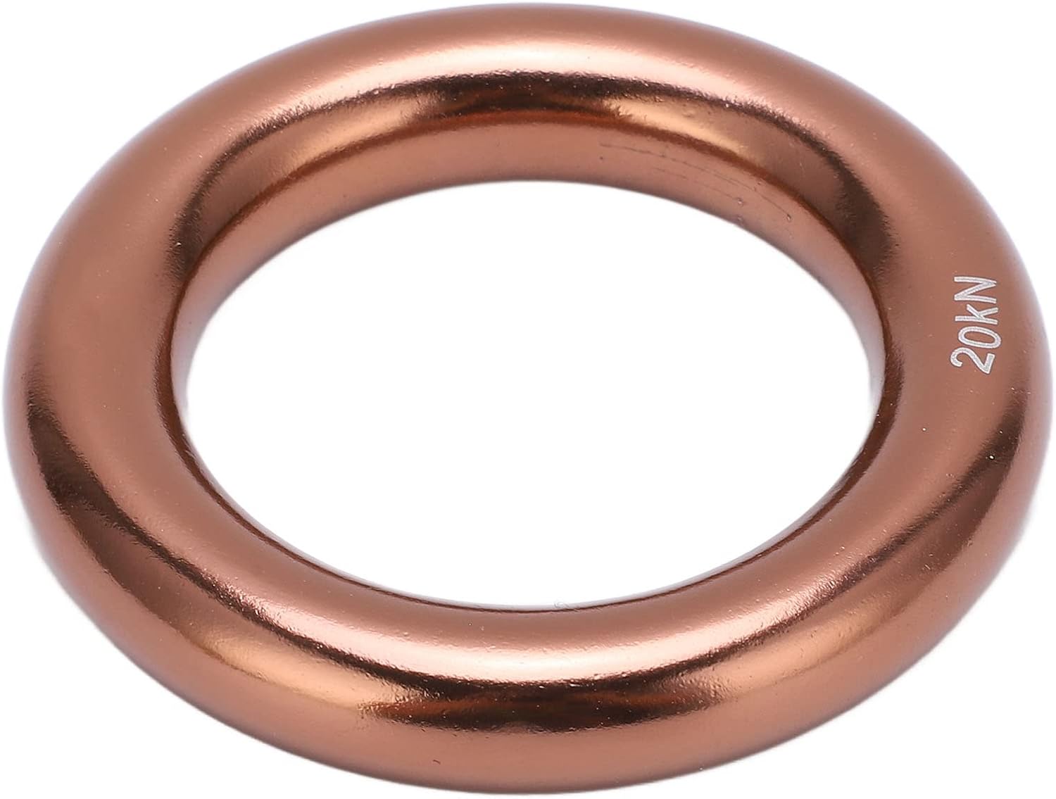 Climbing Rappel Ring Aluminum Alloy Round O Ring, 20KN Breaking Load Climbing Ring for Tree Climbing Rock Climbing