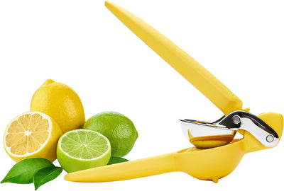 FreshForce Lemon Squeezer Citrus Juicer, Manual Hand Press with Dual-Gear Power for Maximum Juice Extraction