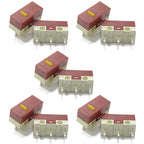 10Pcs Original Mouse Micro Switch 3Pins 30M Clicks Mice Mute Button Set Yellow Mouse Microswitch On Off Micro Switches