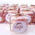 100 Pack Bulk 2x2x2 Inch Clear Gift Boxes Macaron Boxes Small Chocolate Bomb Boxes Birthday Wedding Party Favor Boxes