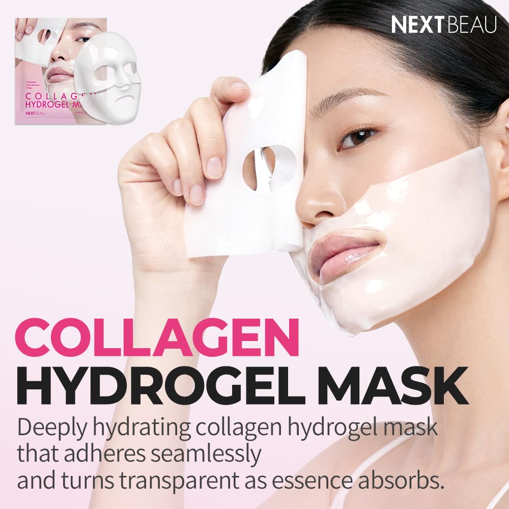 Collagen Hydrogel Face Mask, Pack of 4, 34g Each