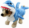 Funny Dog Cat Shark Costumes,Adorable Pet Halloween Christmas Cosplay Dress | Blue Shark Pet Costume,Animal Fleece