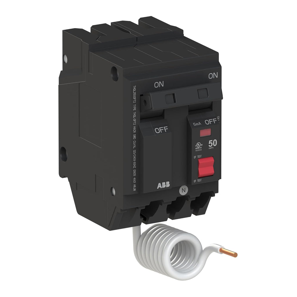 ABB Q-Line THQL2150GFT2 • Ground Fault Circuit Breaker • 50Amp Double Pole