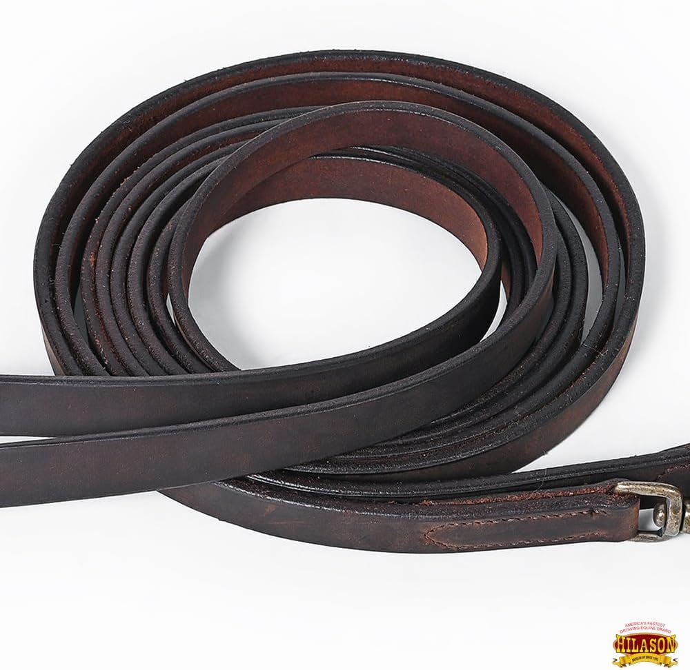Western Genuine Leather Horse Split Reins | Riding-Reins Reining-Reins Heavy-Duty-Rein