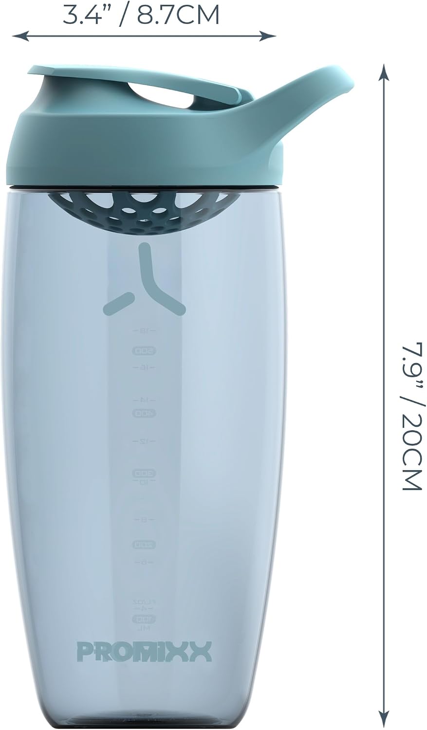 Pursuit Protein Shaker Bottle (24 oz) – Silent No-Ball Mixer, Leak-Proof Lid, BPA/BPS & Phthalate-Free ECOZEN –