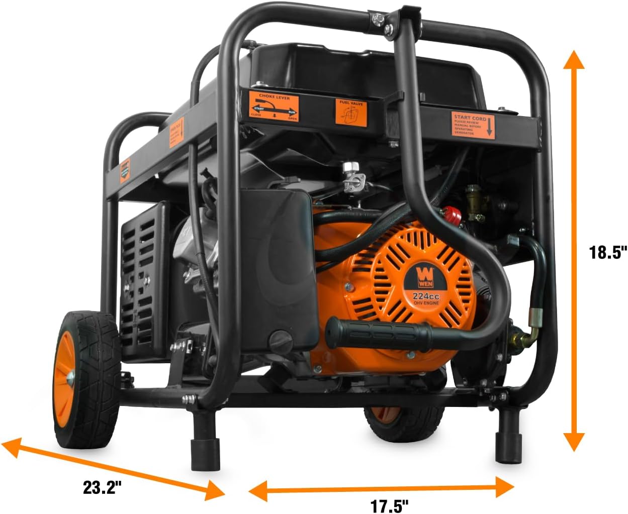 4,750-Watt 120V/240V Dual Fuel Portable Generator with Wheel Kit and Electric Start (DF475T)