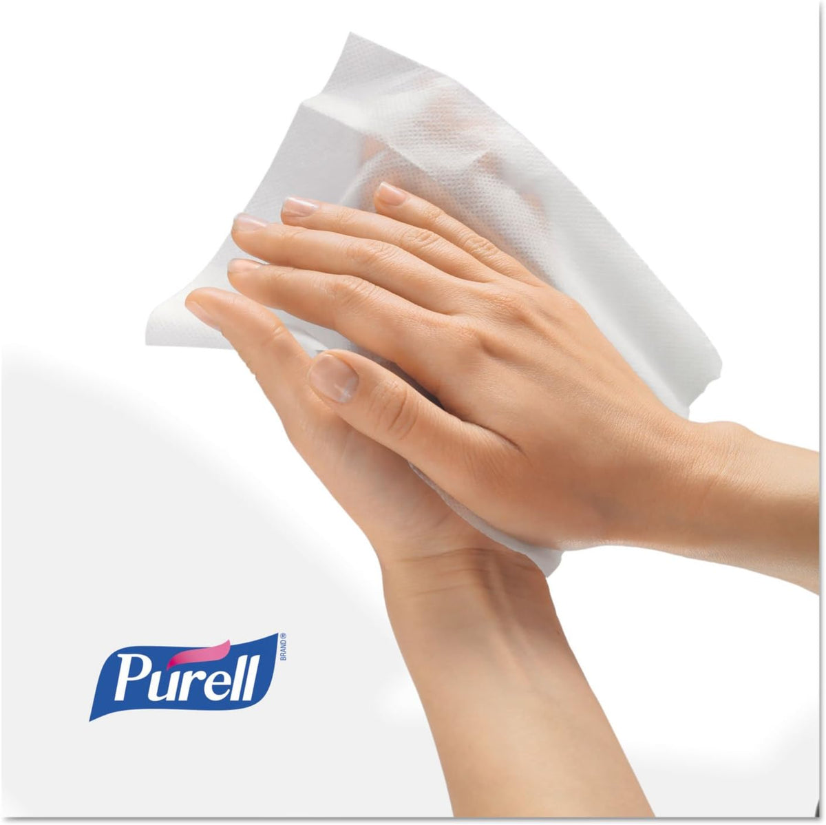 PURELL 902210BX Sanitizing Hand Wipes, 5 x 7, 100/Box