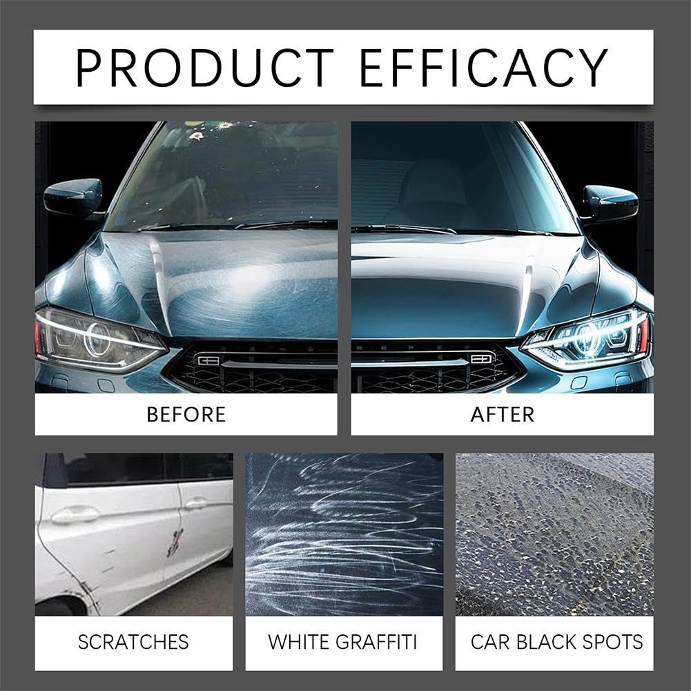 100ml PTZ Crystal Serum, 3PCS Graphene Ceramic Coating for Cars, 9H Nano Car Coating Spray for Professional Auto
