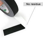 Black Gaffer Tape, Matte Non-Reflective, 1/2inch x 20yds No Residue Hand Tear Self-Adhesive Gaffer Tape for Labeling