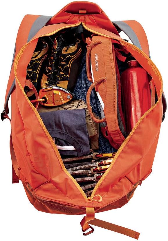 KLIFF Rock Climbing Rope Bag - Red/Orange | 36-Liter Rope Bag for Sport Climbing with Removable Tarp
