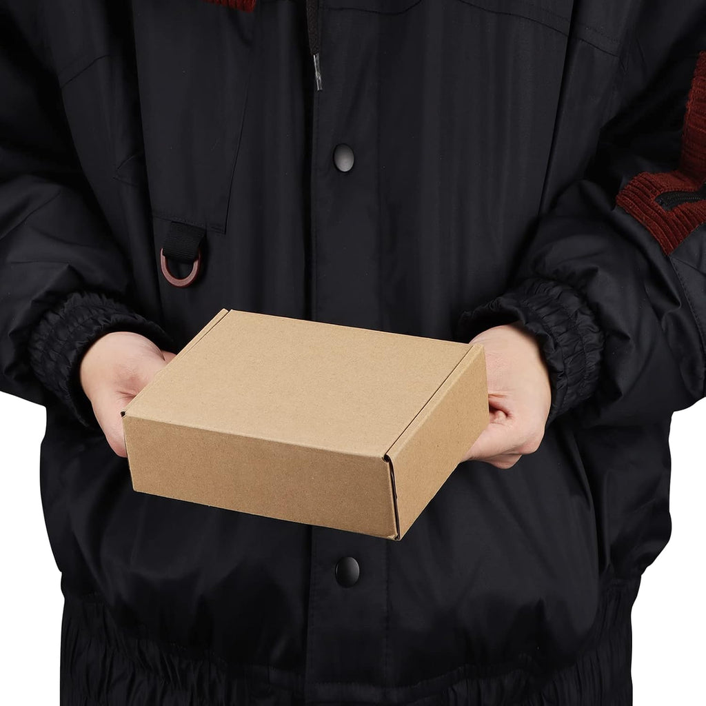 50 Pack 7x5x2 inch Small Shipping Boxes, Brown Mailing Boxes
