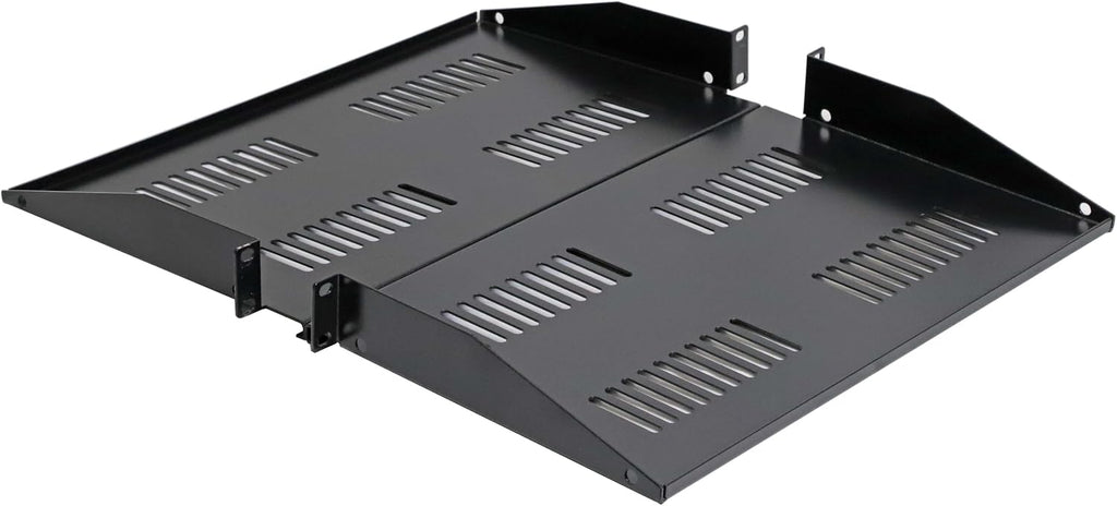 AEONS 1U Universal Server Shelf Rack Mount Vented Cantilever Center Mount Shelf 19" Server -10“ Depth Fixed Server Rack Cabinet Shelf-2 Pack