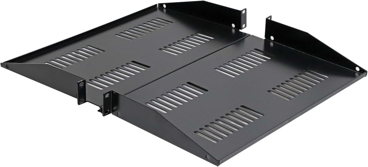 AEONS 1U Universal Server Shelf Rack Mount Vented Cantilever Center Mount Shelf 19" Server -10“ Depth Fixed Server Rack Cabinet Shelf-2 Pack