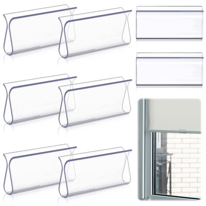 8 Pieces Plastic Shade Pulls for Roller Shades Handles, Clear