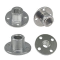4Pcs M8 Flange Coupling Connector, Threaded Shaft Gear Motor Flange Nut DIY Coupling Screw Guide Shaft Support for The Motor