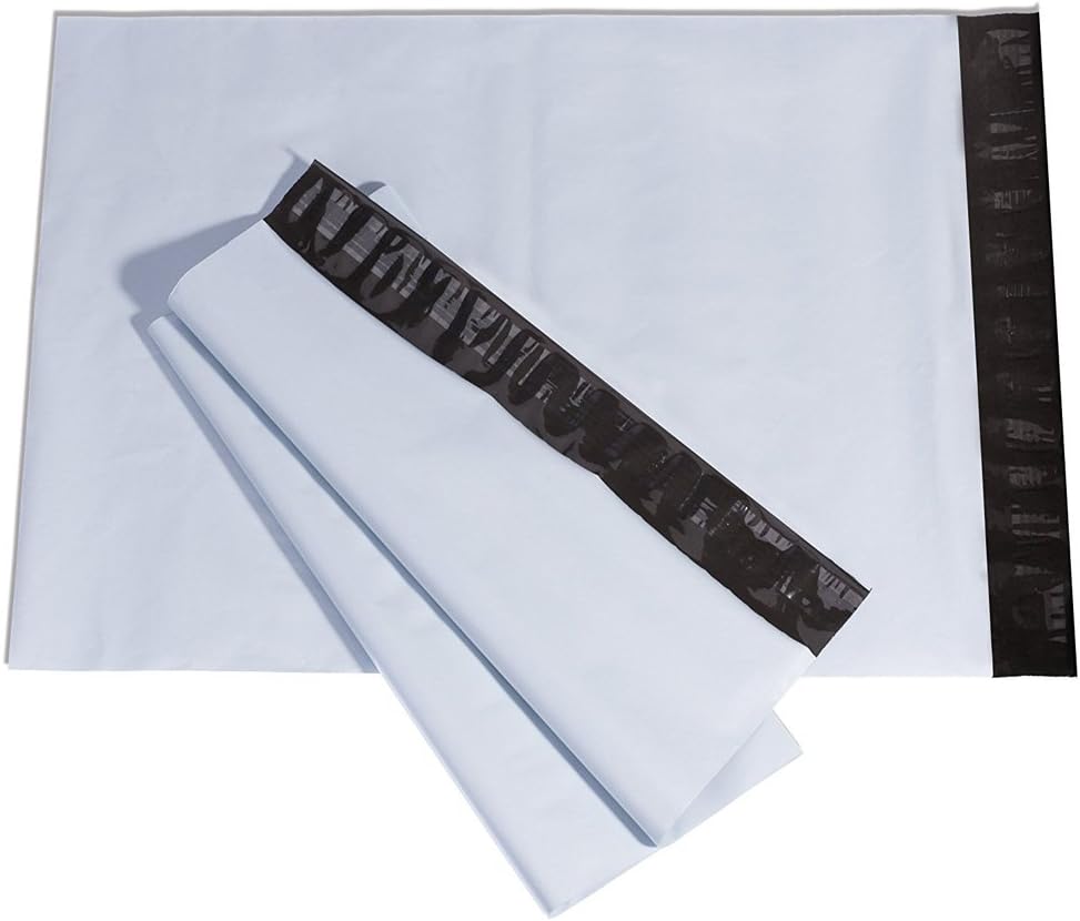 Poly Mailers Shipping Envelopes Bags, 12 x 15.5 - inches, 100 Bags