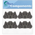 4x Lower Dishwasher Wheel Replacement for Maytag MDB8969SDM3 Dishwasher