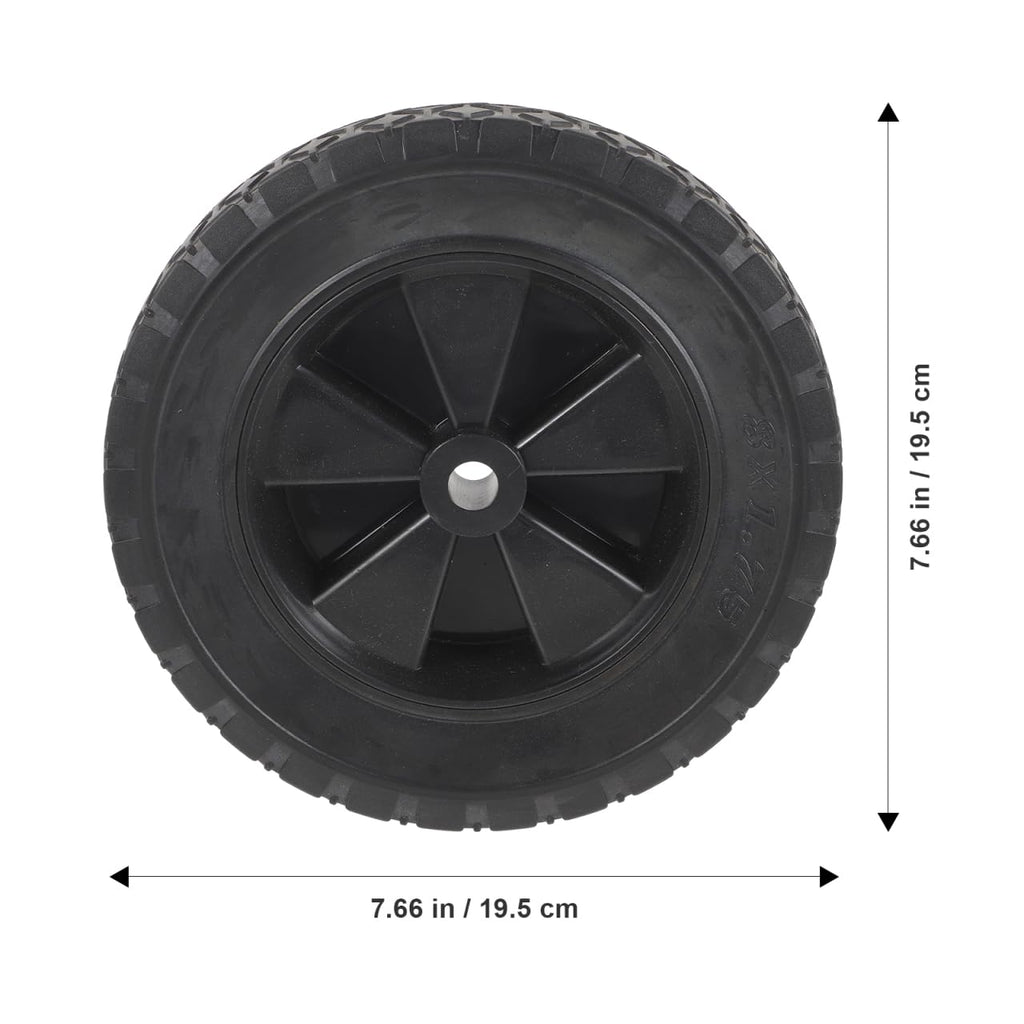 VOSAREA Lawn Mower Wheels Black Rubber Replacement Wheel