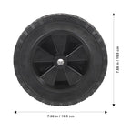 VOSAREA Lawn Mower Wheels Black Rubber Replacement Wheel