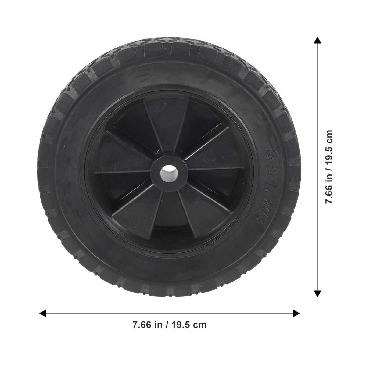 VOSAREA Lawn Mower Wheels Black Rubber Replacement Wheel