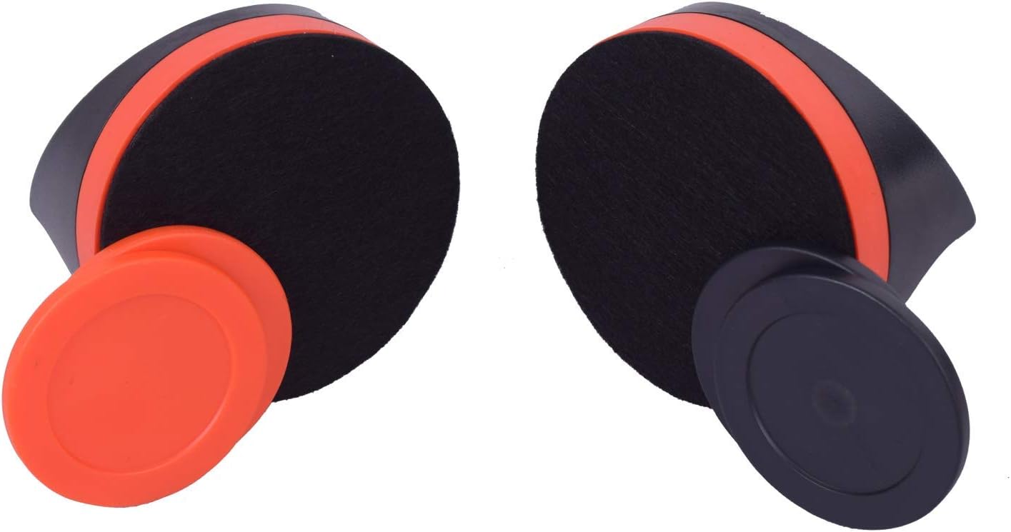Plastic Air Hockey Strikers/Pushers, 2 PCS 4" Plastic Air Hockey Pushers and 4 PCS 2.75" Pucks Replacement for Game