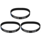uxcell 3pcs HTD-5M Rubber Timing Belt 60 Teeth, 300mm Pitch Length x 15mm Width x 3.6mm Height, Closed Loop Pulley Timing Belt
