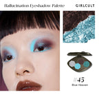 5-Piece Makeup Gift Set, Blue Purple Eyeshadow & Lip Set