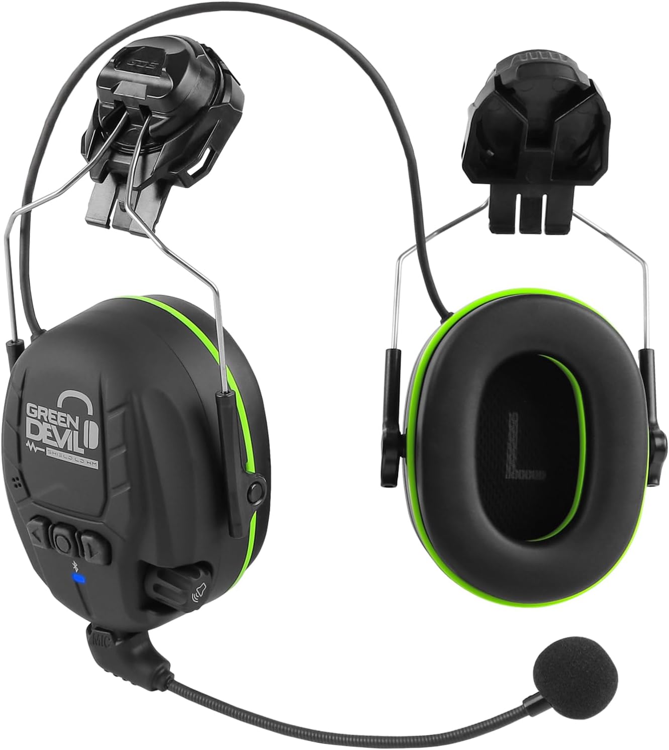 Bluetooth Hearing Protection Ear Muffs For Safety Helmet Hard Hat Mounted Attachment