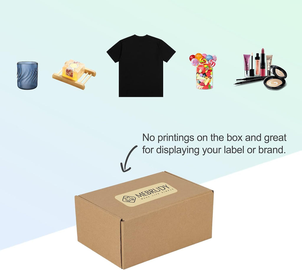 9x6x2 Inches Shipping Boxes Pack of 25, Small Corrugated Cardboard Box for Mailing Packing Literature Mailer