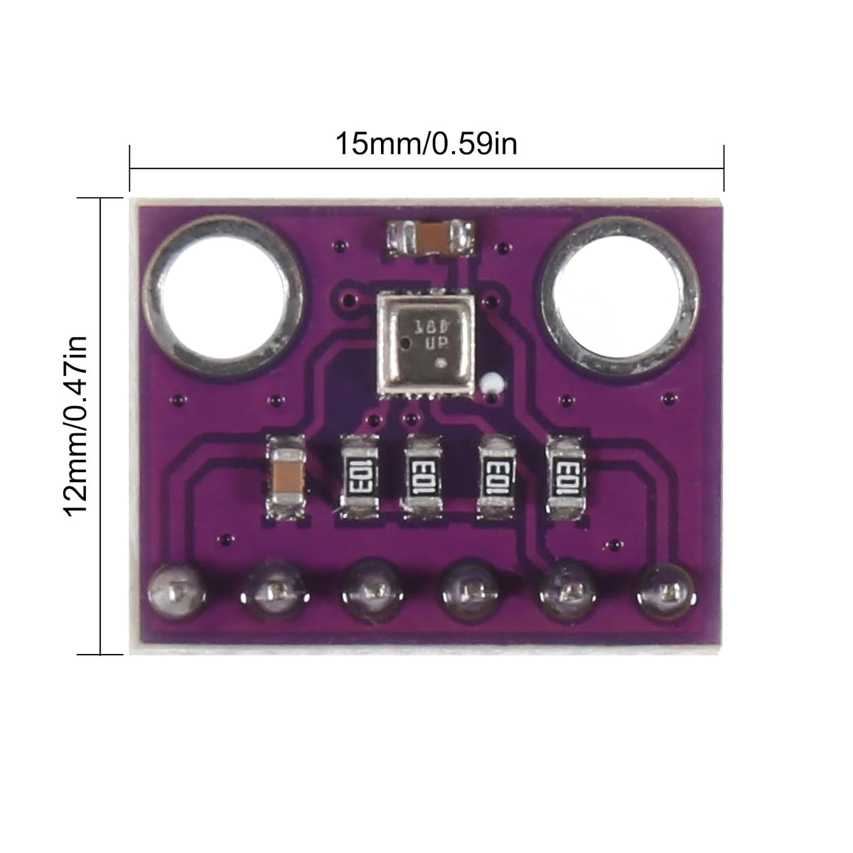 4pcs BME280 3.3V High Precision Atmospheric Pressure Sensor Module Pre-Soldered GY-BME280-3.3 Temperature Humidity Sensor Module for Raspberry Pi and Other MicroControllers