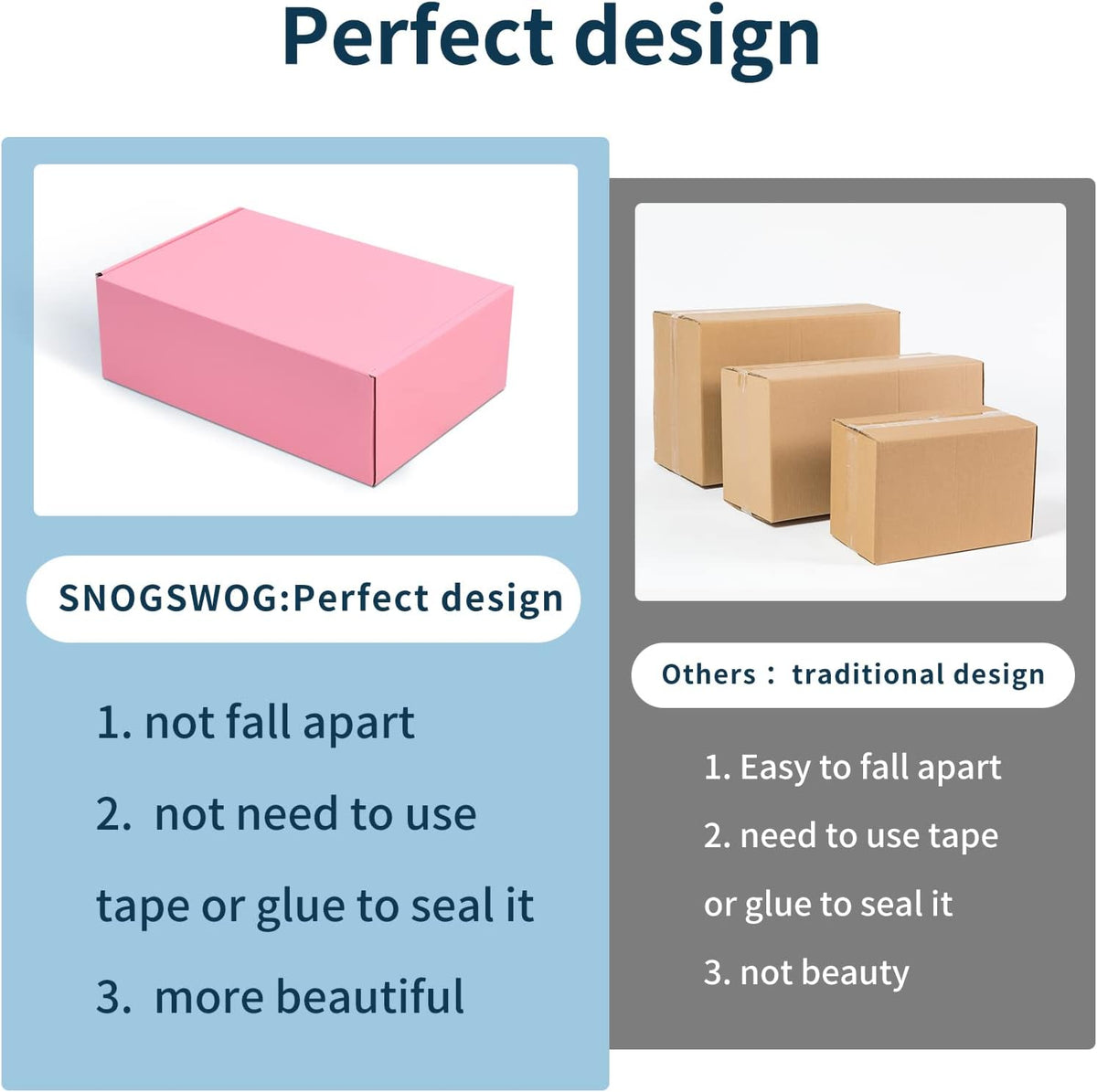 28 Pack 9x6x3 inches Pink Shipping Boxes for Small Business, Small Corrugated Cardboard Gift Box for