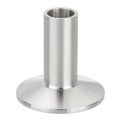 PATIKIL Stainless Steel 304 Sanitary Fitting, Long Weld Clamp Ferrule Pipe Fitting 3/4"(19mm) Tube OD Connector 50.5mm Ferrule Flange OD for Brewery Winery Food Processing