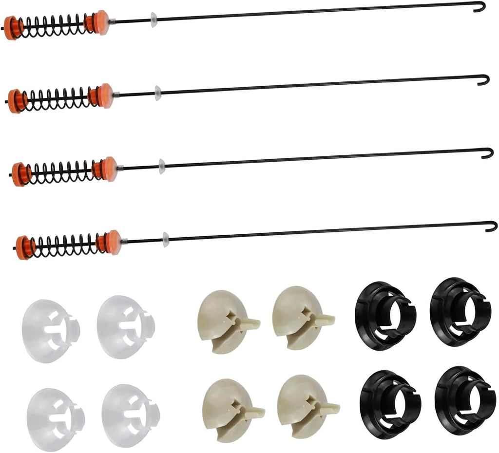 Upgraded Washer Suspension Rod Kit Replacement for Whirlpool WTW7000DW0 WTW7000DW1 WTW7000DW2 WTW7040DW0 WTW7040DW1 WTW7040DW2 WTW7300DC0 WTW7300DW0 WTW7300DW1 WTW7300DW2 WTW7500GC3