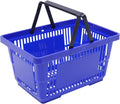 Plastic Shopping Baskets With Handles,18L Storage Baskets For Supermarket, Retail Store, Grocery, Home Organization