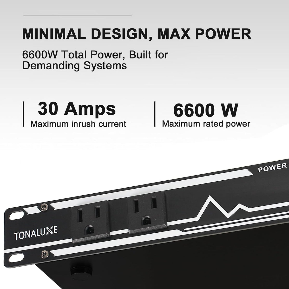 Power Conditioner for Audio Equipment, 10 Outlets 30A Rack Mount Audio Digital Pro Power Supply Controller Regulator