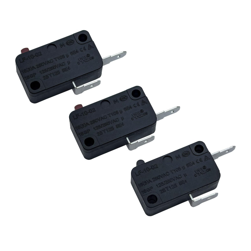 LF-10-02 Micro Limit Switch 2 Pins16A 125V/250V Door Interlock 2NO+1NC