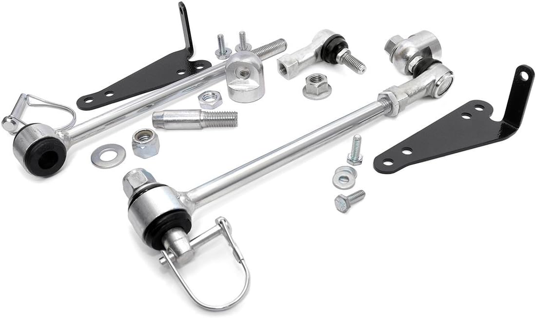 Rough Country Front Sway Bar Disconnects for 1997-2006 Wrangler TJ | 2.5" - 1129