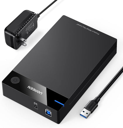 External Hard Drive Enclosure for 2.5/3.5-Inch SATA HDD/SSD