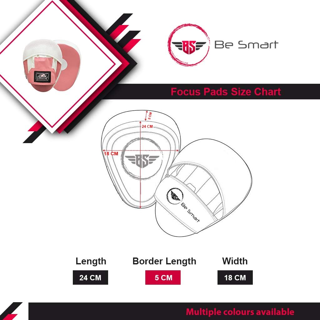 BeSmart Focus Punching Mitts Training Hand Pads for Kickboxing Muay Thai MMA Boxing Mitts Training Focus Punch Mitts