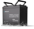 12V 100Ah LiFePO4 Lithium Battery Mini Size, 100A BMS for Ultimate Safety, Deep Cycle w/Remote Monitoring