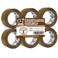 PERFECTAPE Heavy Duty Brown Packing Tape, 1.88 in x 100m, 6 Rolls | Total 600 meters, 2.7 mil, Ultra Strong, Refills