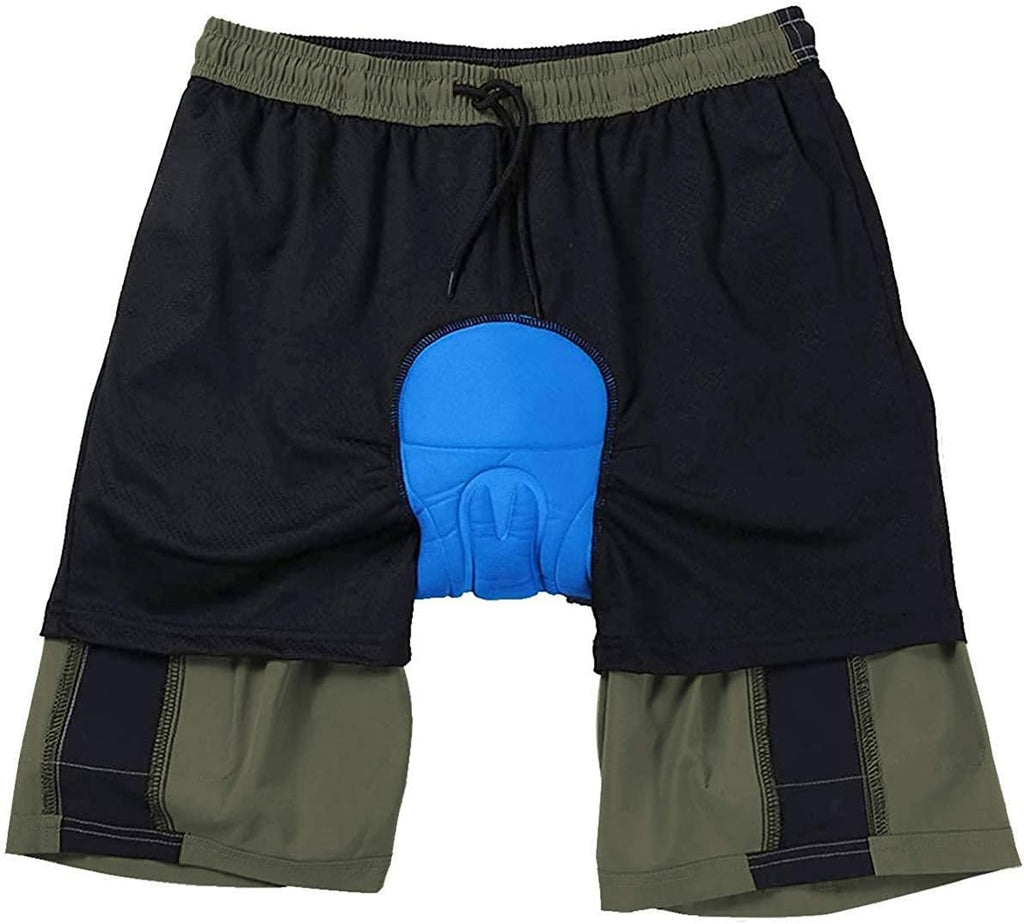 Men's Mountain Bike Shorts 3D Padded Bicycle MTB Shorts Loose-fit Lightweight MTB Cycling Shorts