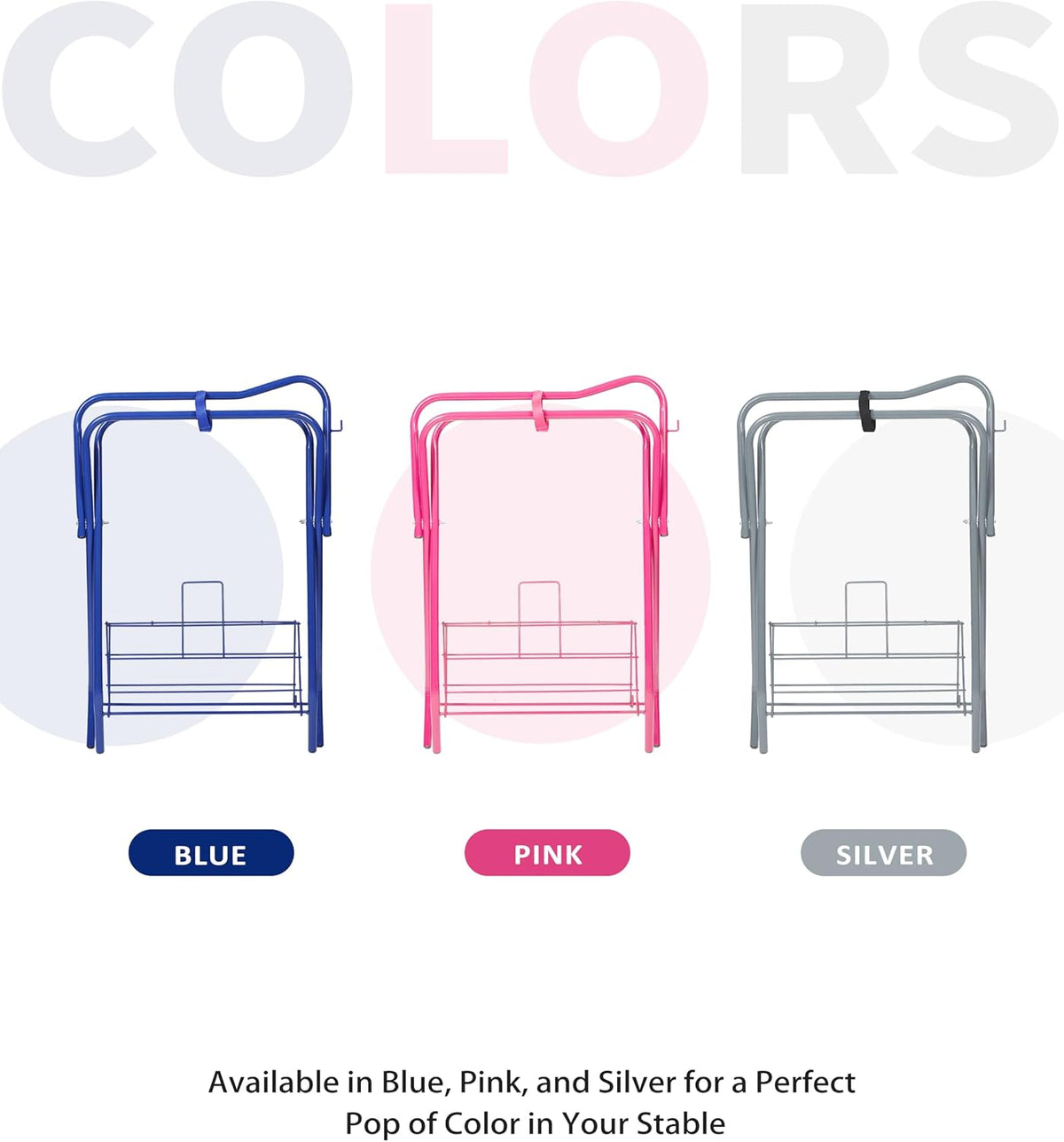 Freestanding Saddle Rack Accommodates English Western Saddles Lightweight Foldable Space Saving Saddle Stand