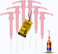Syrup Pump, Compatible with 750ml Torani, Davinci & Skinny, 6-Pack, Pink