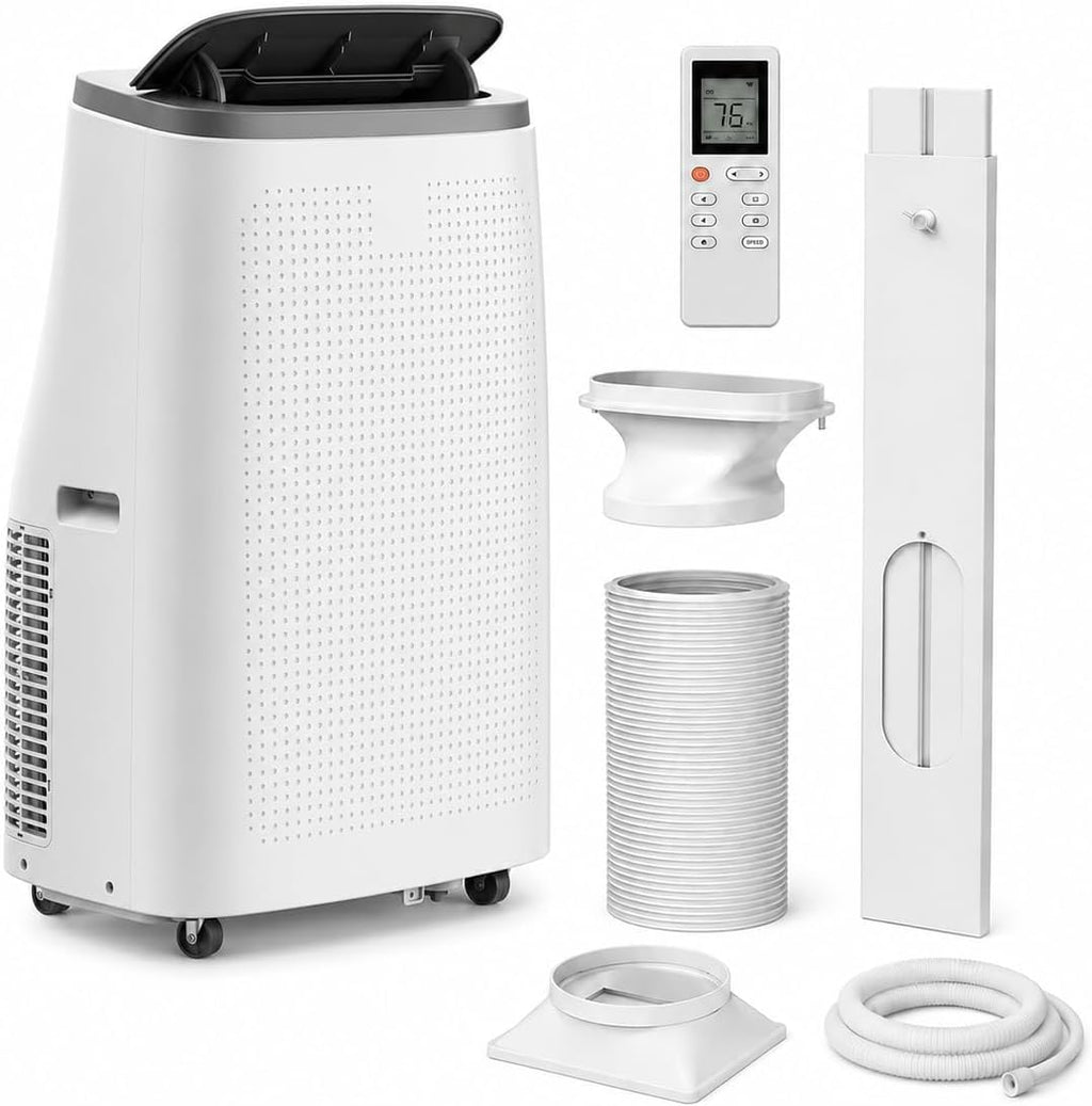 14K BTU Portable Air Conditioner, Fast Cooling for room to 750 Sq.Ft | 3-in-1 AC Unit w/ Dehumidifier, Fan & Cooling